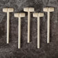 50 Pcs Mini Wooden Hammers for Breakable Chocolate Bulk, Natural Wood Toy Mallets for Kids