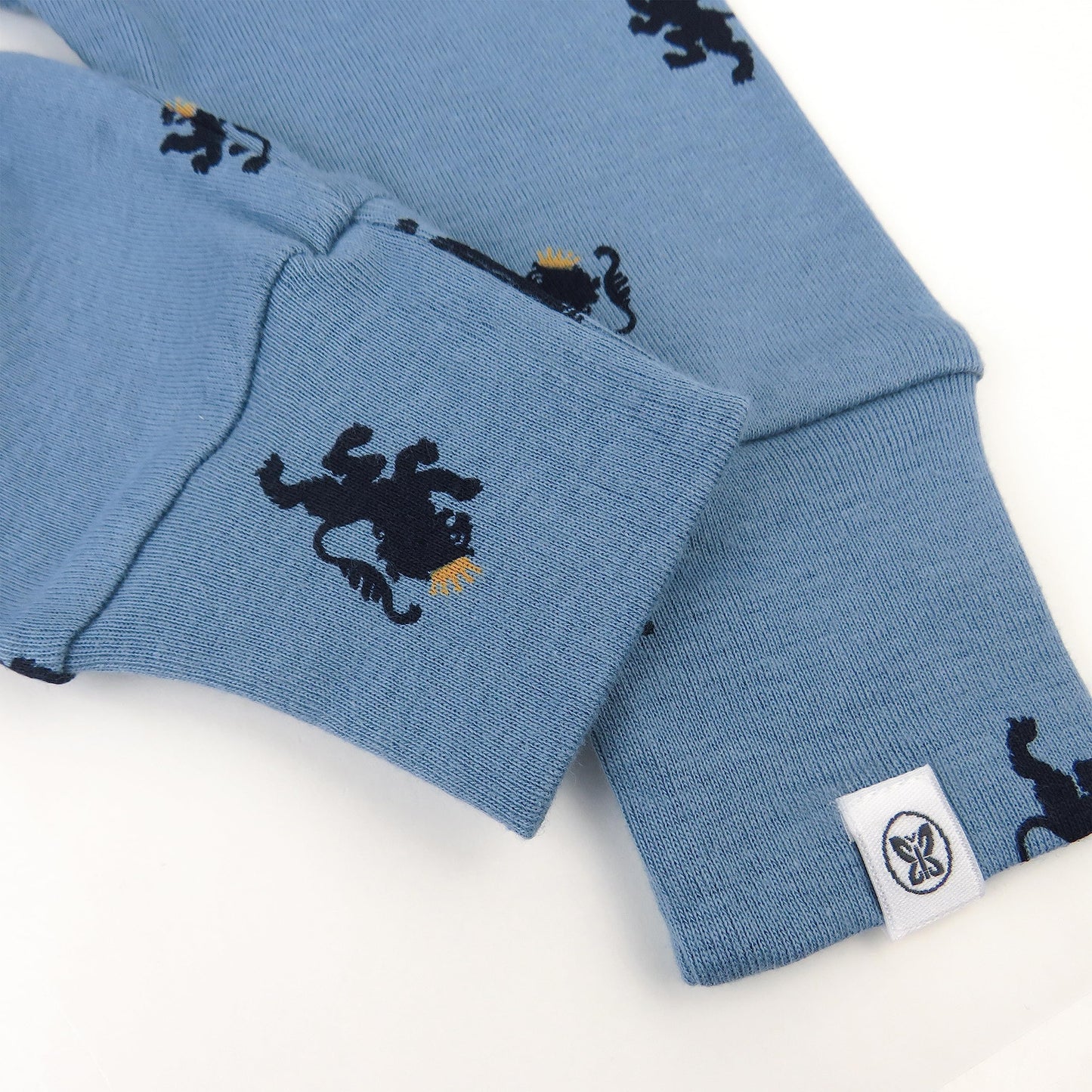 Honestbaby Multipack Honest Pants Joggers Pull On 100% Organic Cotton For Infant Baby And Toddler, Boys, Girls, Unisex, Blue Lio