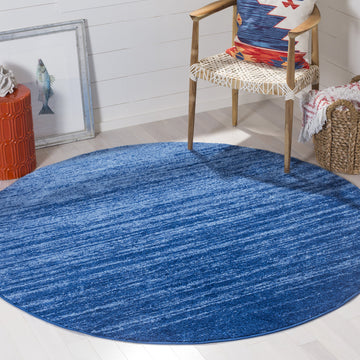 Safavieh Adirondack Collection 10 Round Light Blue  Dark Blue Adr113F Modern Ombre Non-Shedding Dining Room Entryway Foyer Livin