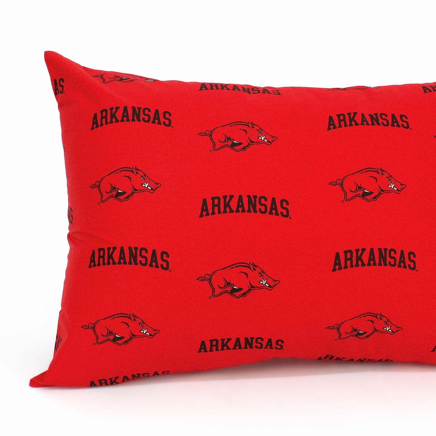 College Covers Everything Comfy Arkansas Razorbacks Pillowcase, Body Pillow, 20' X 60', Includes 1 Pillowcase