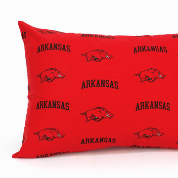 College Covers Everything Comfy Arkansas Razorbacks Pillowcase, Body Pillow, 20' X 60', Includes 1 Pillowcase