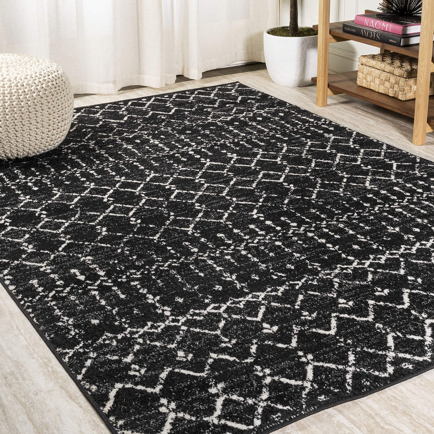 Jonathan Y Moh101D-8 Moroccan Hype Boho Vintage Diamond Indoor Area-Rug Bohemian Easy-Cleaning Bedroom Kitchen Living Room Non S
