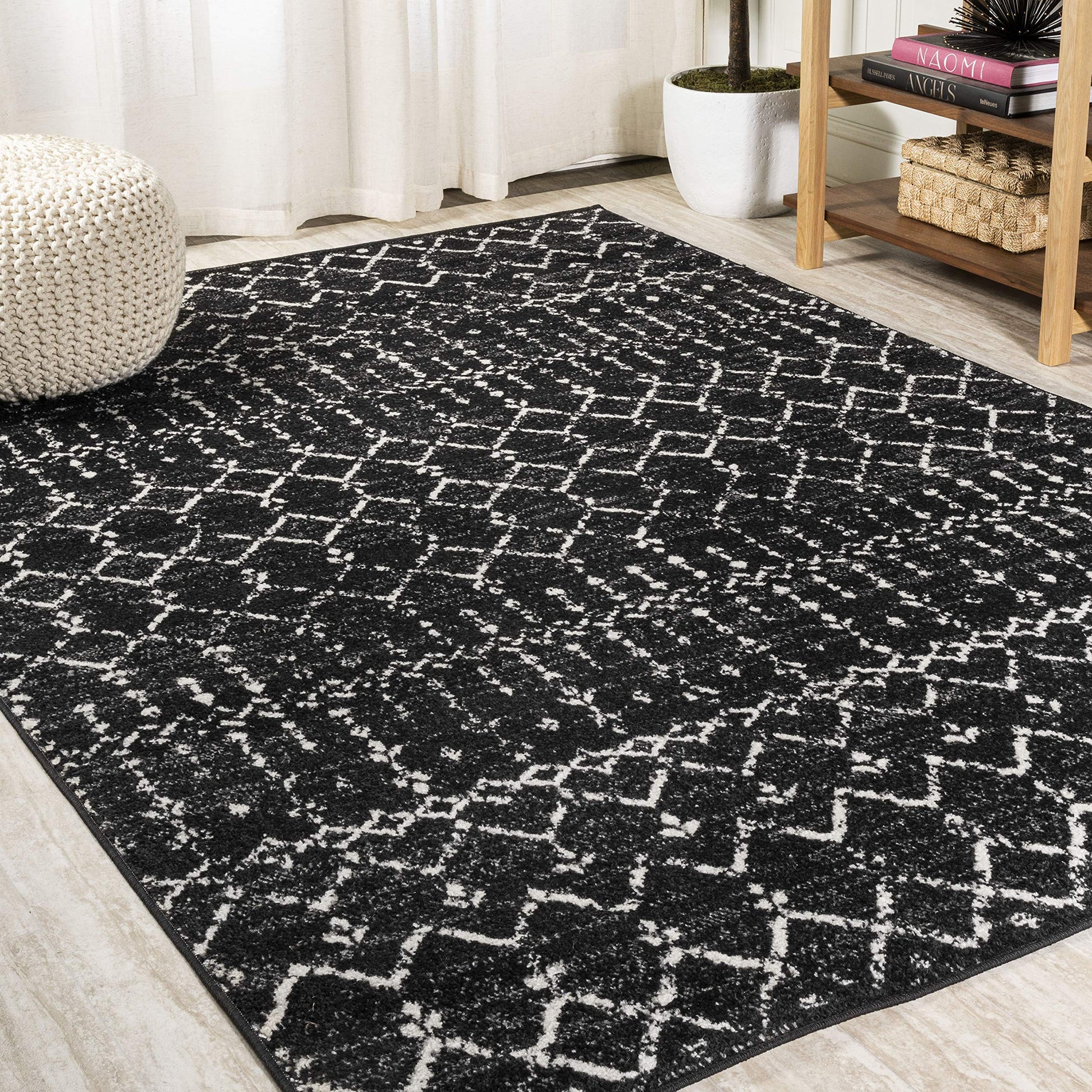 Jonathan Y Moh101D-8 Moroccan Hype Boho Vintage Diamond Indoor Area-Rug Bohemian Easy-Cleaning Bedroom Kitchen Living Room Non S