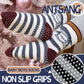 Antsang Baby Boys Grips Socks Kids Toddlers Infants Non Slip/Anti Skid Crew Cotton Socks 12 Pairs (Brown Striped(12 Pairs),6-12