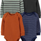 Simple Joys By Carter'S Baby Boys' 4-Pack Long-Sleeve Thermal Bodysuits