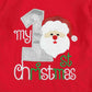 Donwen Christmas Newborn Infant Baby Boys Clothes My 1St Christmas Rompers Bodysuit Santa Claus Pants With Christmas Hat 0-3 Mon