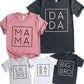 Teeny Fox Baby Bodysuit Letter Printed Family Cute Matching Outfits Couple Shirts