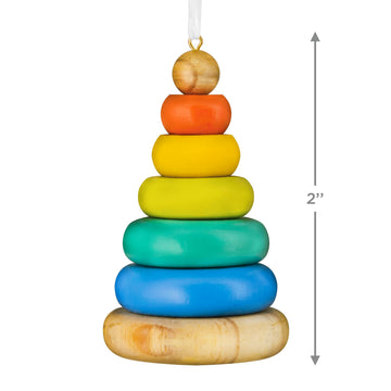 Hallmark Stacking Rings Baby Toy Christmas Ornament