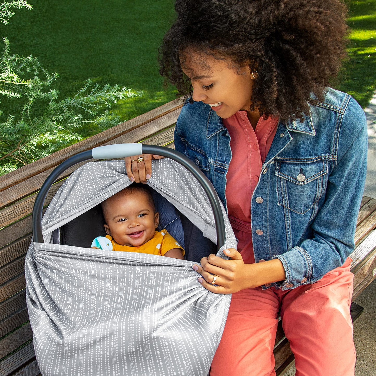 Munchkin Brica Xtraguard 5-In-1 Car Seat And Nursing Cover, Grey
