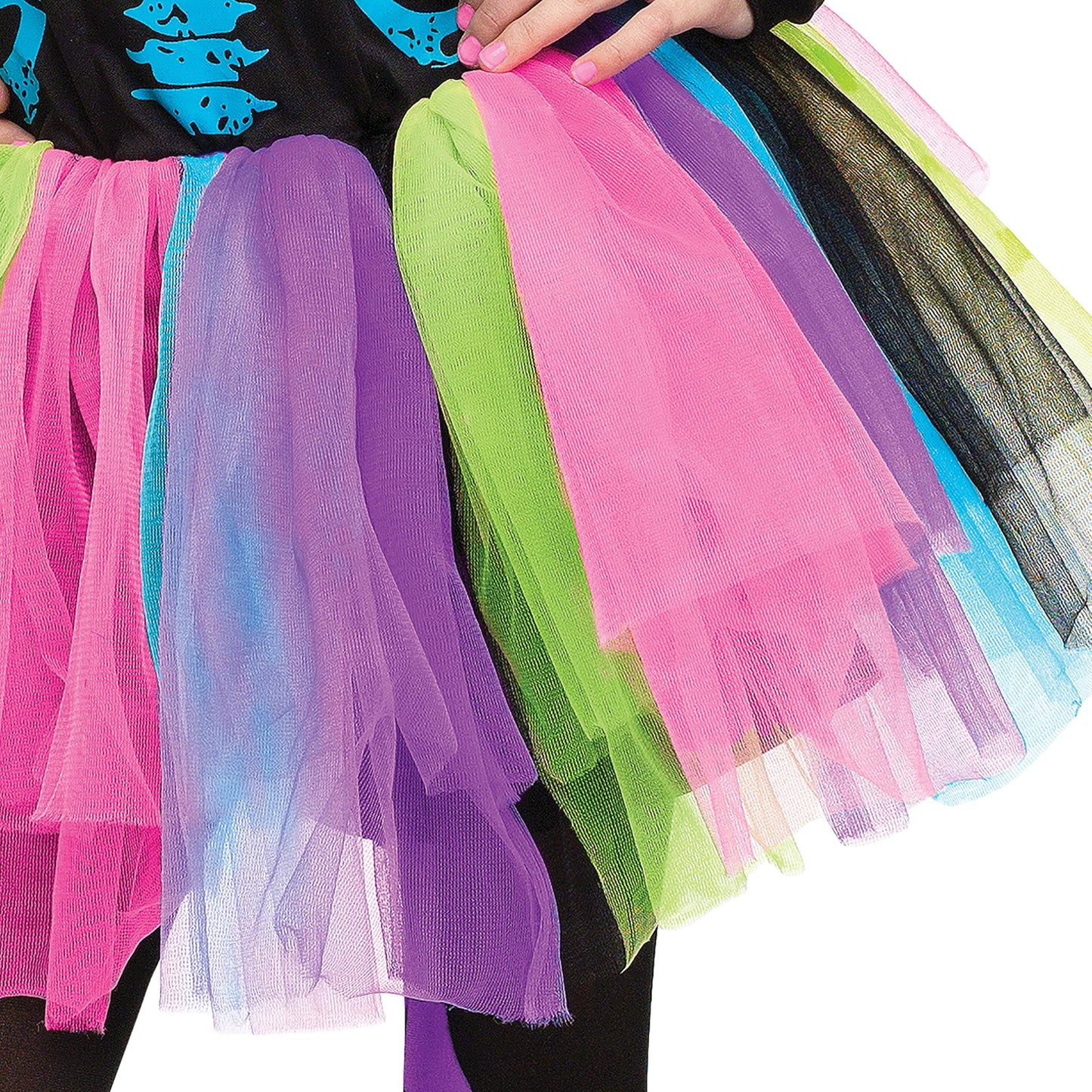 Fun World Funky Punky Bones Costume, Large 12-14, Multicolor