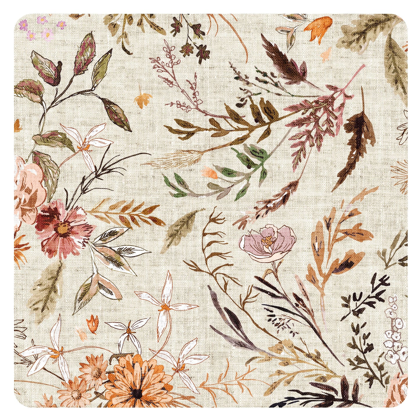 Bapronbaby Delilah Floral Splash Mat - Waterproof Catch-All For Under High Chairs, Floors, Tables, Playtime Or Arts & Crafts - M