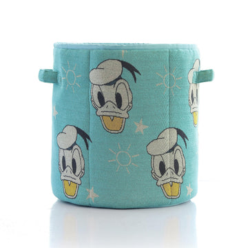 The White Cradle Disney Small Cotton Baskets with Donald Duck Theme Design for Baby Diaper Organizer, Nursery Storage, Nursery R