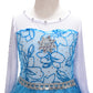 Lito Angels Little Girls Princess Dress Up Costumes Snow Queen Dress Halloween Christmas Long Detachable Train With Accessories