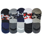Queery Men Cotton No Show Invisible Loafer Socks Pack Of 5 D13