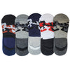 Queery Men Cotton No Show Invisible Loafer Socks Pack Of 5 D13