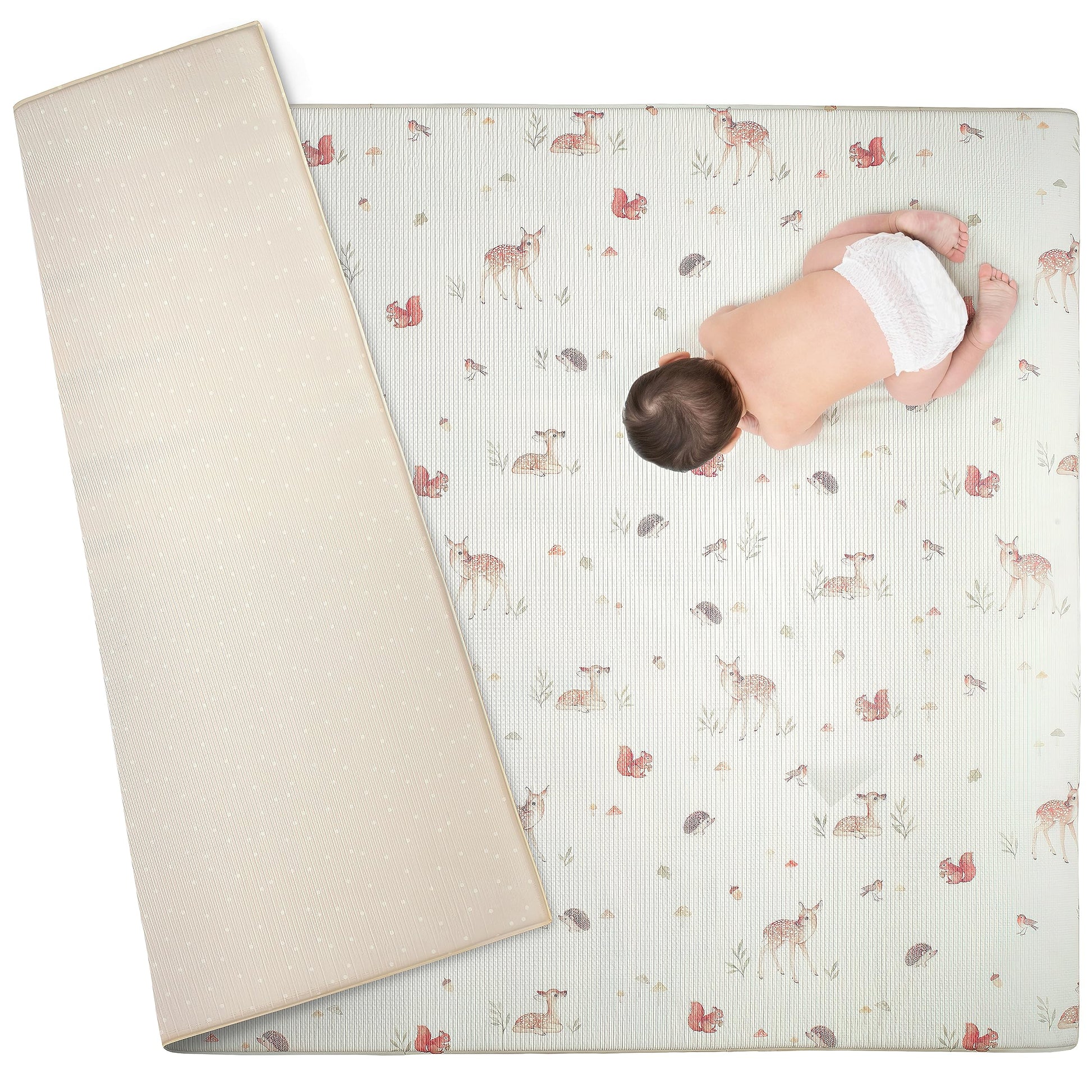 Baby Care Foam Play Mat Tummy Time Mat Newborn Baby Boy Baby Girl Shower Gifts Woodland Nursery Activity Mat Foam Mats For Kids