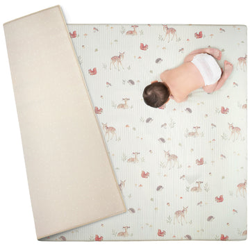 Baby Care Foam Play Mat Tummy Time Mat Newborn Baby Boy Baby Girl Shower Gifts Woodland Nursery Activity Mat Foam Mats For Kids