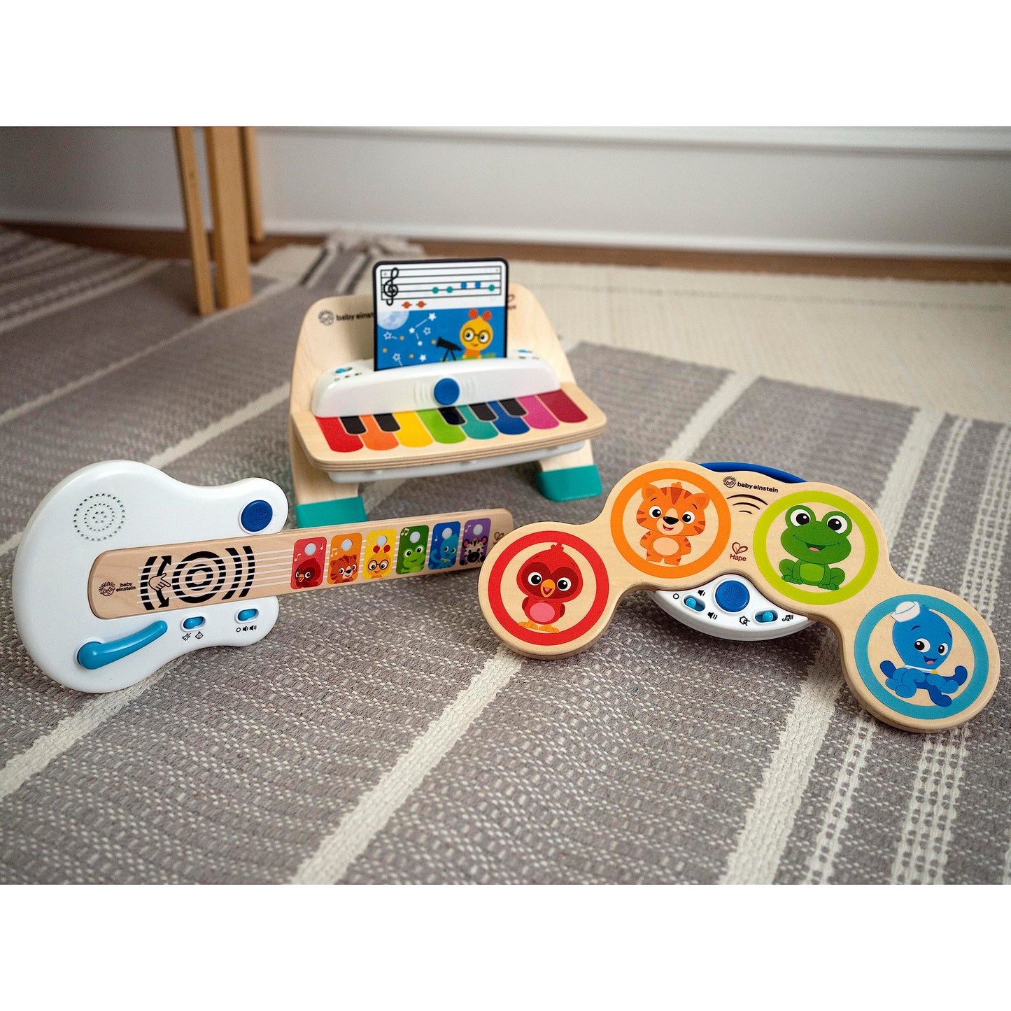Baby Einstein Magic Touch Wooden Drum Musical Toy, Ages 6 months Plus