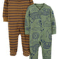 Simple Joys by Carters Baby Boys 2-Pack 2-Way Zip Thermal Footed Sleep and Play