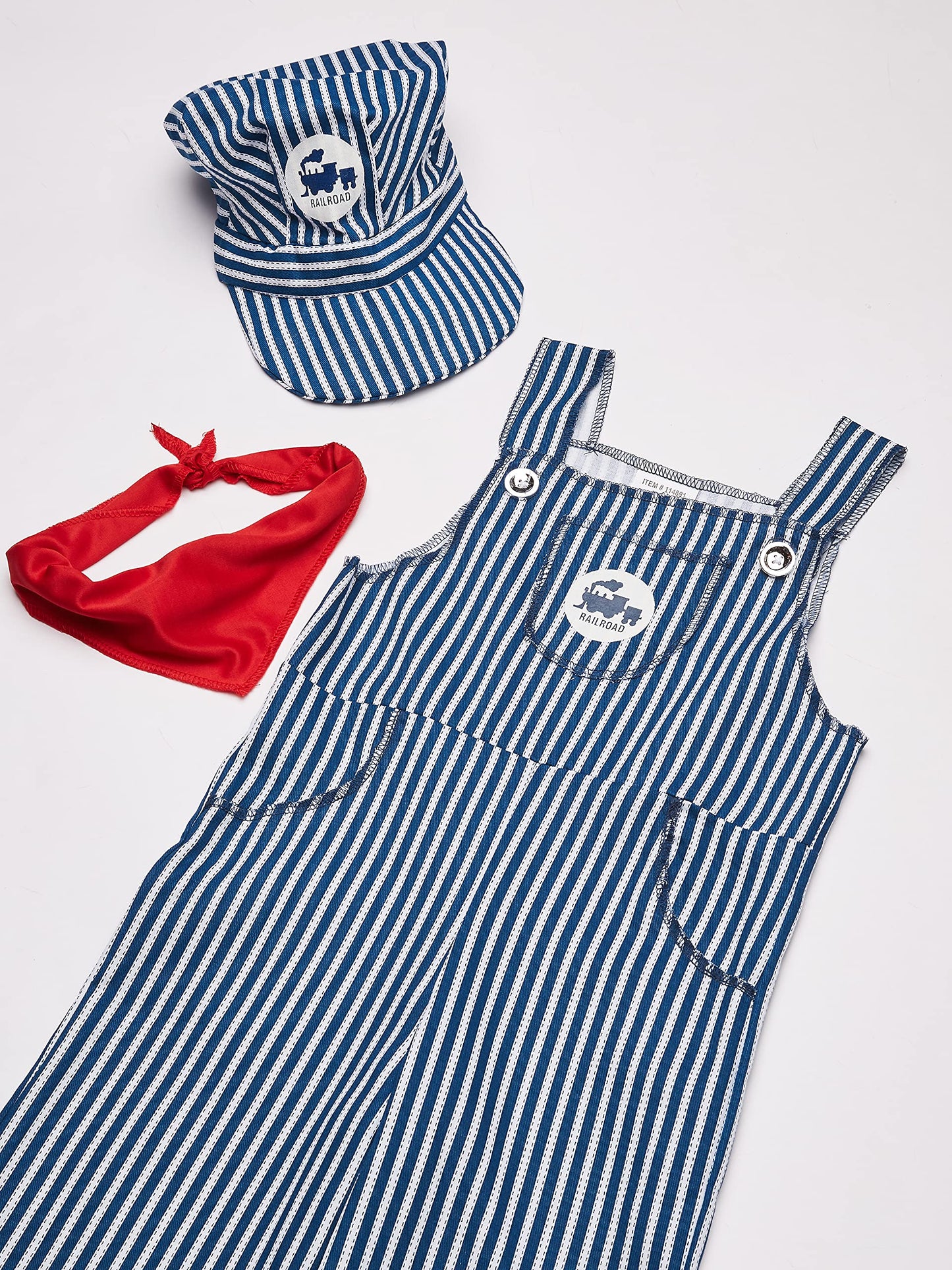 Fun World Boys Costumes Baby'S Train Engineer Toddler, Blue, Large 3T-4T Us