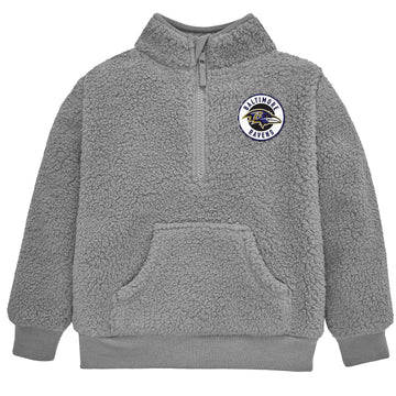 Gerber Unisex Baby Nfl Sherpa Mock Neck Pull Over Sweatshirt, Team Color, 4T