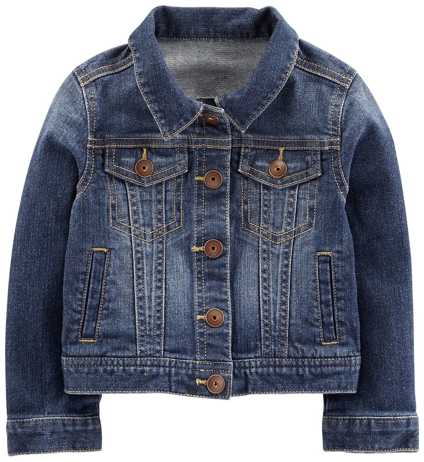 Simple Joys By Carter'S Toddler Girls' Denim Jacket, Medium Wash, 2T