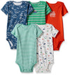 Carter'S Baby Boys Multi-Pack Bodysuits 126G333, Assorted, New Born