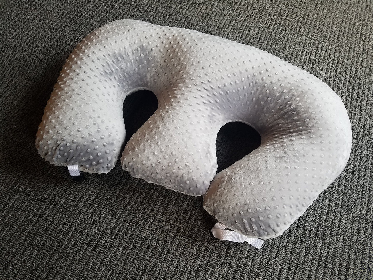 Twin Z Pillow The 6 Uses In 1 Twin Pillow ! Grey Plus Free Travel Bag!