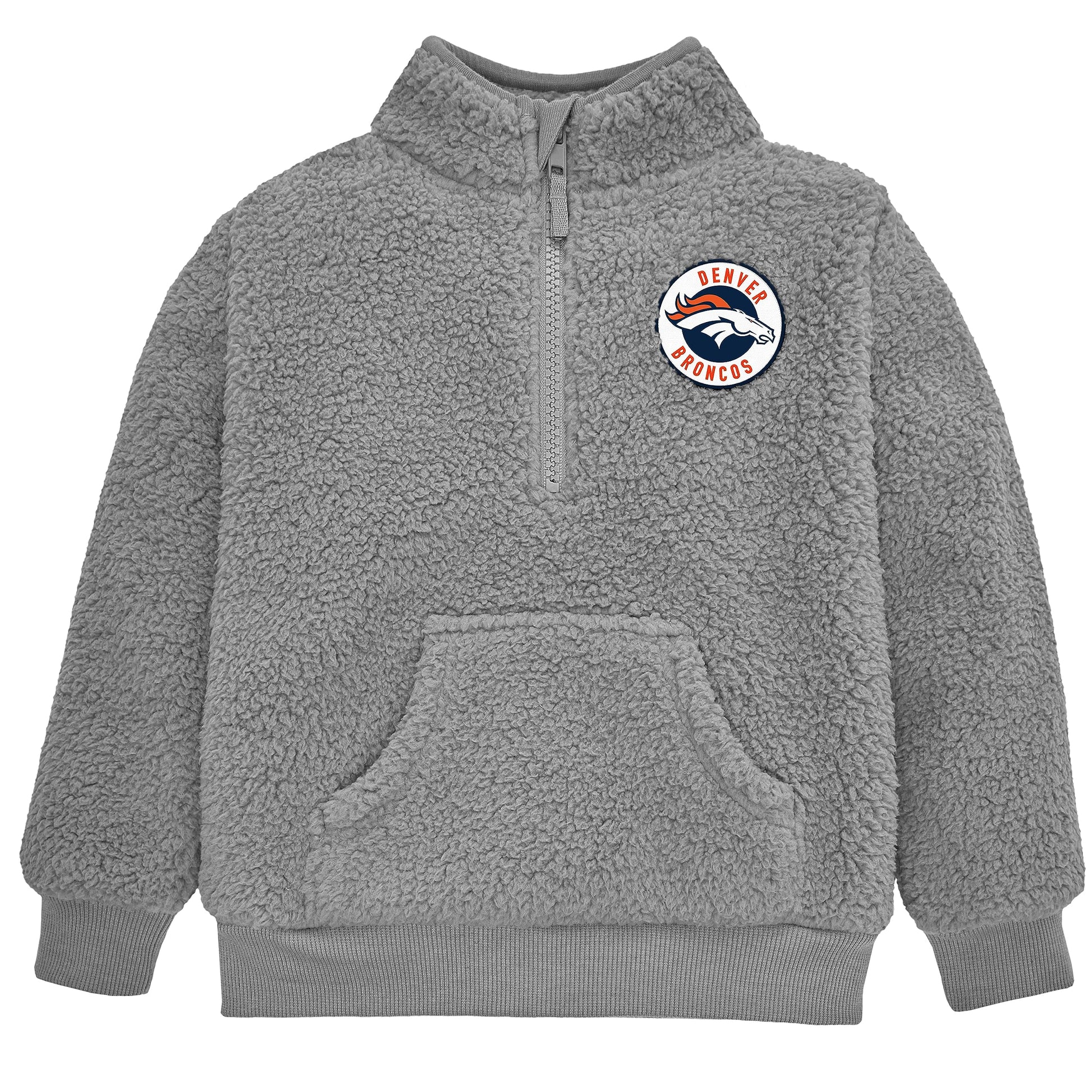 Gerber Unisex Baby Nfl Sherpa Mock Neck Pull Over Sweatshirt, Team Color, 12 Months