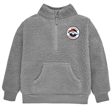 Gerber Unisex Baby Nfl Sherpa Mock Neck Pull Over Sweatshirt, Team Color, 12 Months