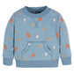 Gerber Baby Boys Toddler 2-Piece Fleece Sweatshirt And Jogger Set, Blue Leaves, 2T