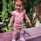 Fullfamous Infant Baby Girl Clothes Outfits,Fall Romper Christmas Clothing Set 0-3 Months Pink Heart