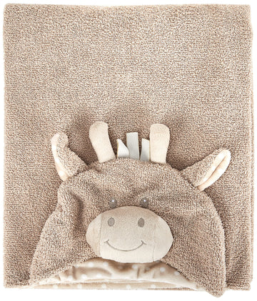 Stephan Baby Terry Plush Hooded Bath Towel, Giraffe, 0-24 Months