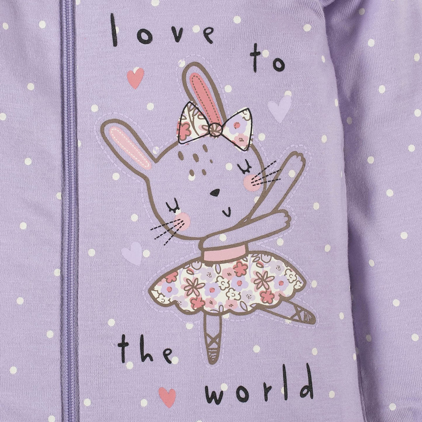 Gerber Baby Girls 2-Pack Sleep 'N Play Bunny Ballerina Purple 0-3 Months