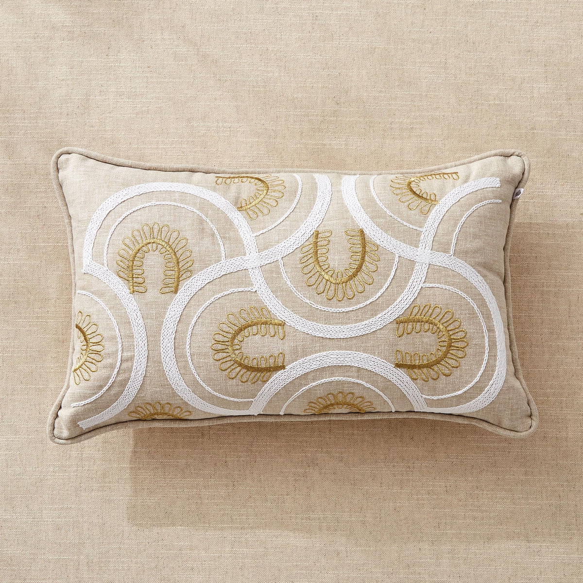 Home Centre Florin Virelle Embroidered Filled Cushion  50x30cm