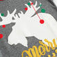 Family Feeling Baby Infant Holiday Christmas Glow In The Dark Moose Reindeer Plaid Matching Family Long Sleeves Pajamas Set Grey