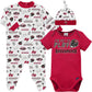 Nfl Baby Boys' 3-Pack Bodysuit, Sleep 'N Play, & Cap Set, Tampa Bay Buccaneers, 0-3 Months