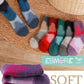 Ebmore Kids Merino Wool Socks For Toddlers Boys Girls Warm Thermal Winter Thick Hiking Heavy Cozy Crew Boot Socks 6 Pairs (Mix C