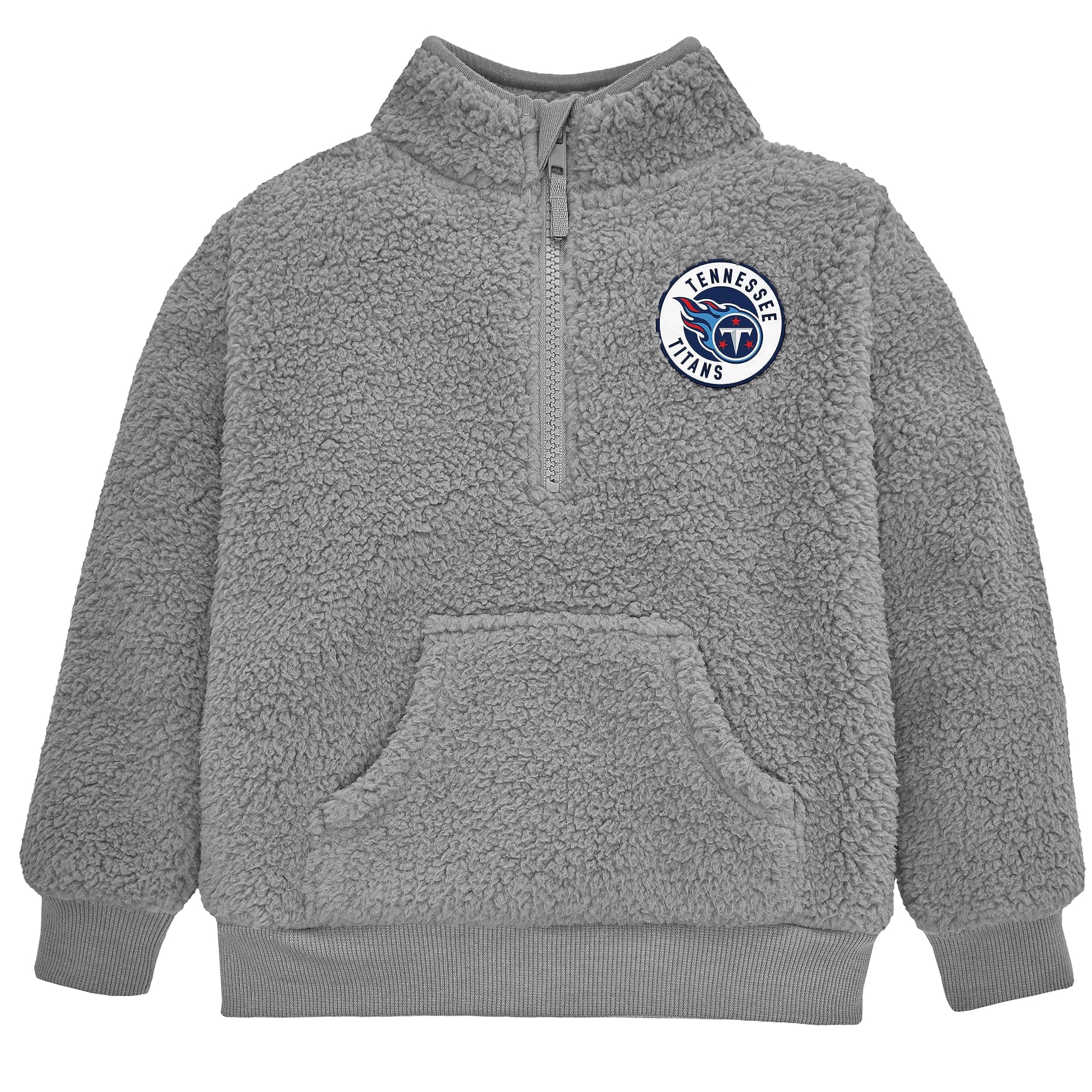 Gerber Unisex Baby Nfl Sherpa Mock Neck Pull Over Sweatshirt, Team Color, 2T