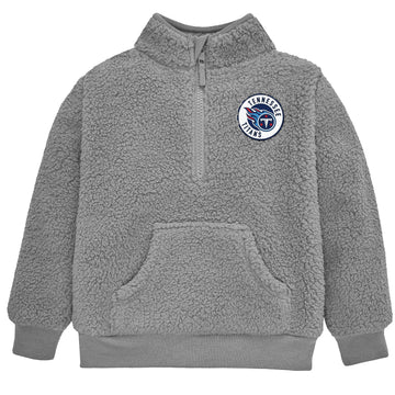 Gerber Unisex Baby Nfl Sherpa Mock Neck Pull Over Sweatshirt, Team Color, 2T