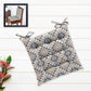 Oasis Hometex 16x16 Inch Cotton Shell with Mixed Fiber Filled Printed | Dining Chair Cushion | Soft Thick Seat Cushion for Dinin