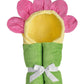 Yikes Twins Hooded Baby Towel for Kids 2-8 | Large 100% Cotton Baby Towel for Girls | Cute Flower Bath Towels for Babies and Tod
