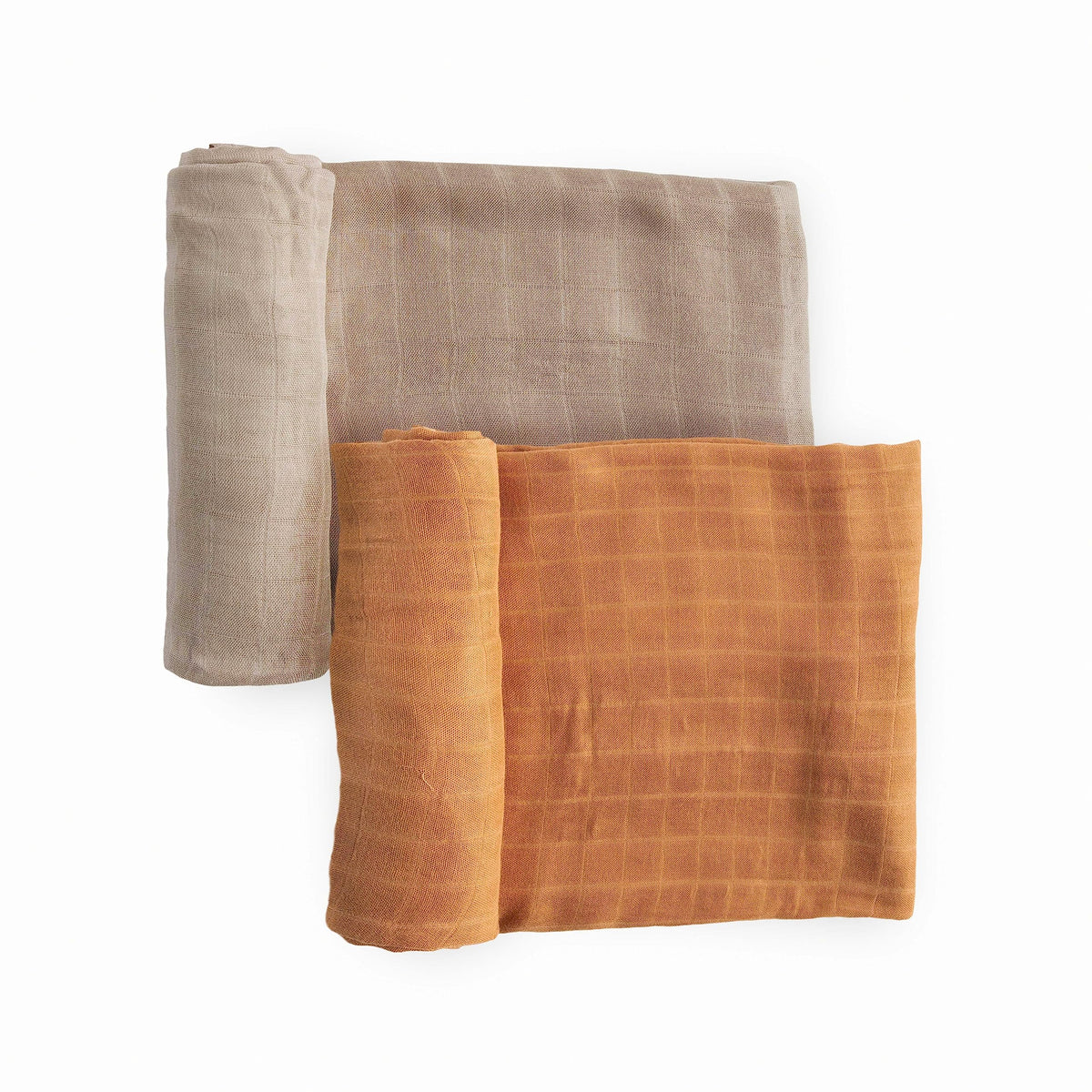 Little Unicorn  Deluxe Muslin Swaddle 2 Pack  Caramel Set