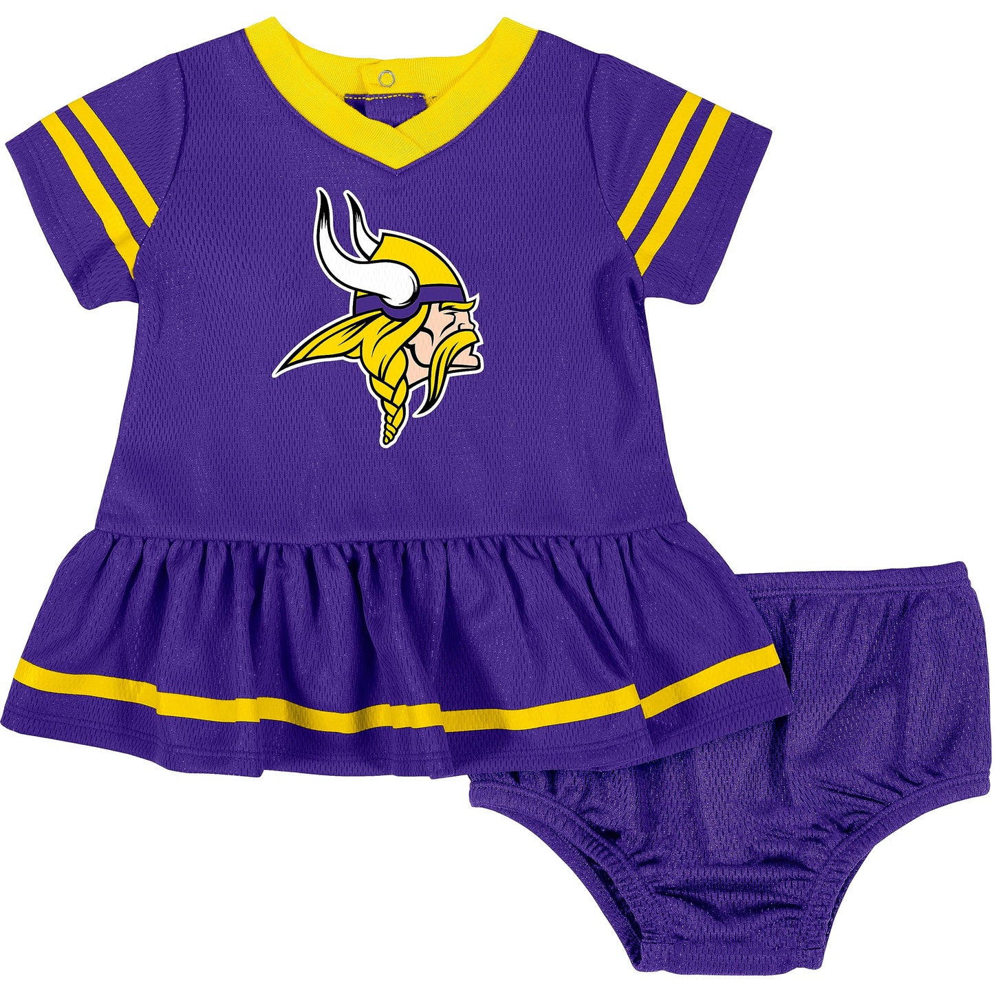 Gerber Baby Girl'S Nfl Jersey Dress And Diaper Cover, Team Color, 18 Months