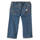 Carhartt Baby Boys Relaxed Fit Denim 5-Pocket Bootcut Jeans, Medium Wash, 12 Months