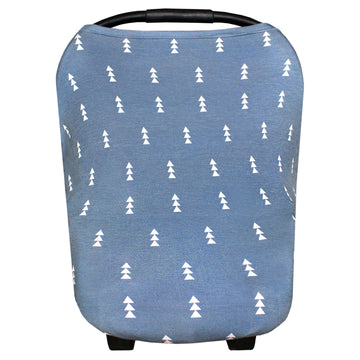Baby Car Seat Cover Canopy And Nursing Cover Multi-Use Stretchy 5 In 1 Gift  'North ' By Copper Pearl