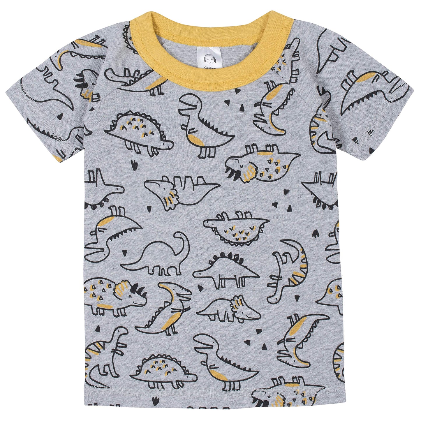Gerberbaby Boystoddler Snug Fit 4-Piece Pajama Setdino Grey24 Months