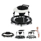 Wismind Baby Walker with Adjustable Height, Foldable Toddler Walker with Wheels & Activity Tray