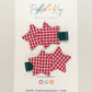 Gingham Stars Hair Clips