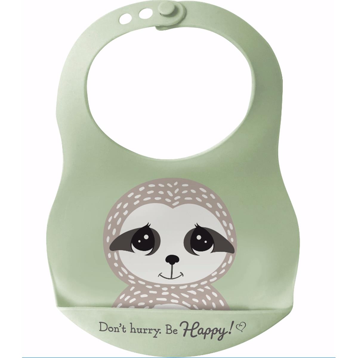 Precious Moments 139592 Precious Earth SlothDont Hurry Be Happy Bib  10 x 7 in  Nov